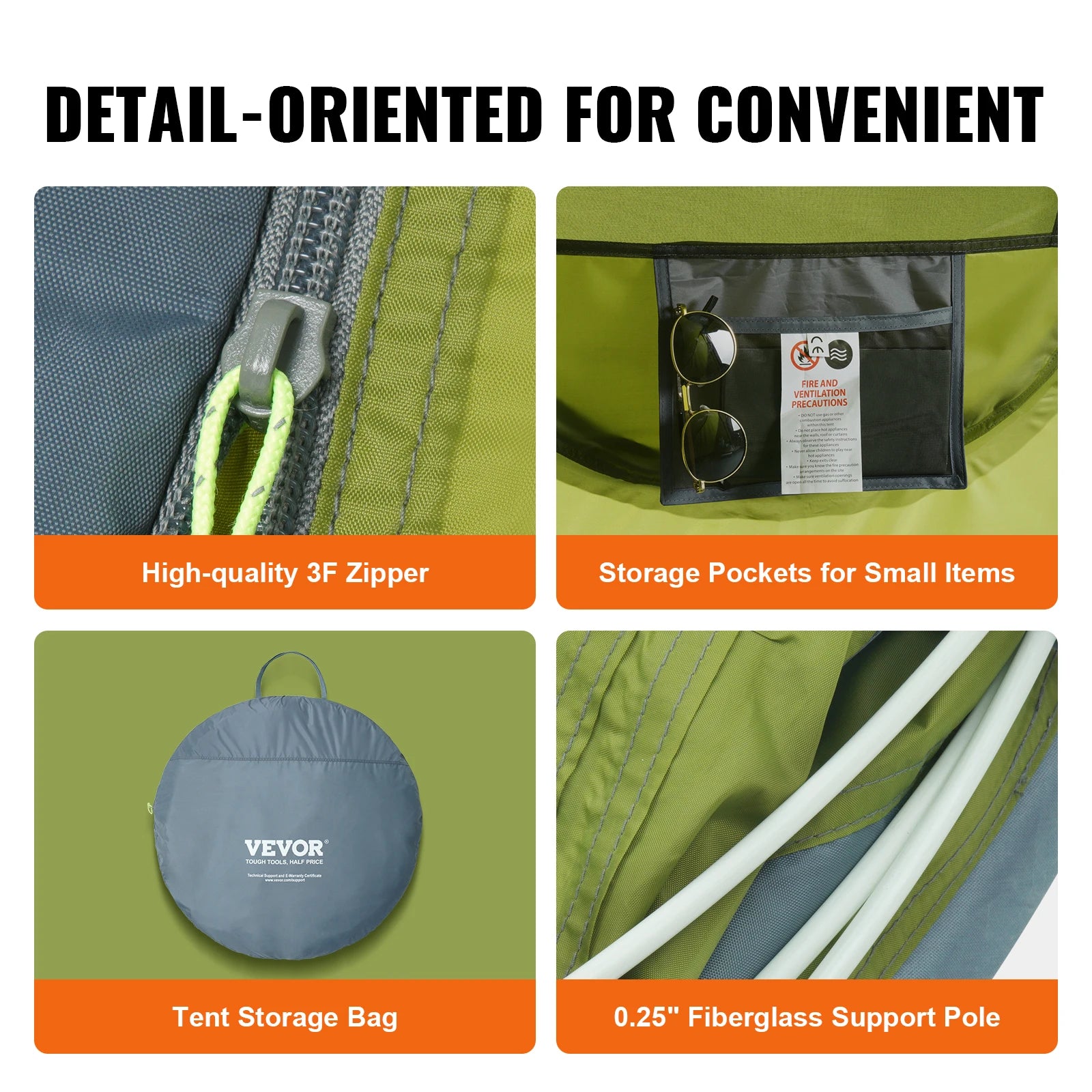 4-Person Pop-up Camping Tent